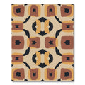 Earthy Geometric Abstract Shapes Rug