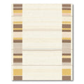 Earthy Tones Striped Border Rug
