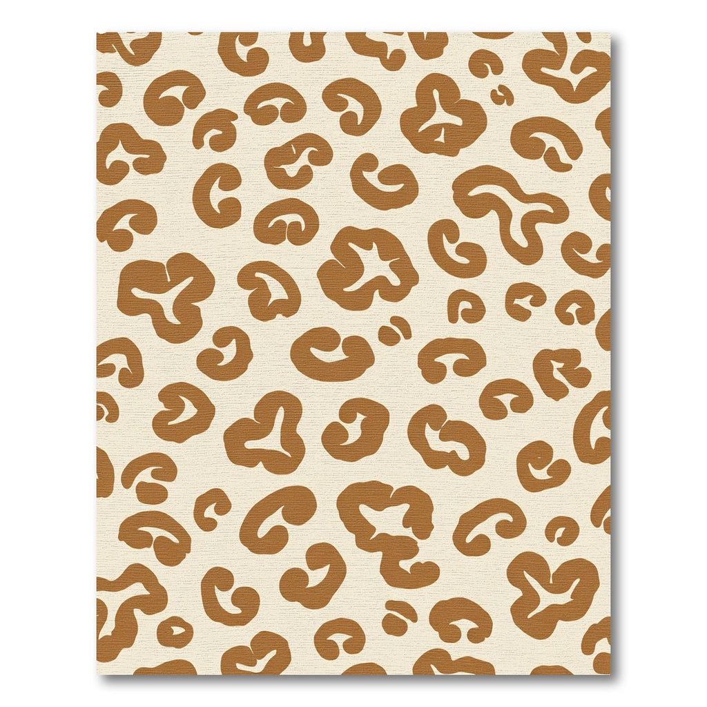 Earthy Brown Abstract Animal Spots Rug