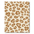 Earthy Brown Abstract Animal Spots Rug