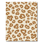 Earthy Brown Abstract Animal Spots Rug