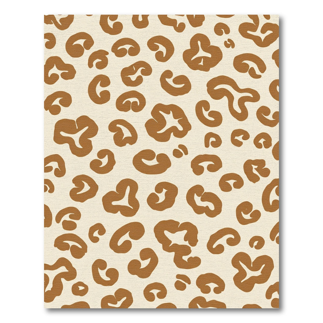 Earthy Brown Abstract Animal Spots Rug