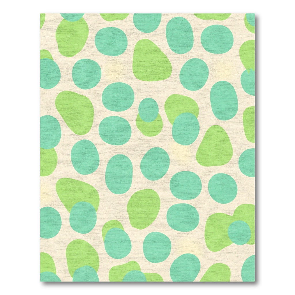 Aqua Green Organic Pebble Rug