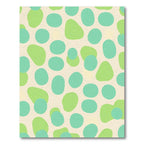 Aqua Green Organic Pebble Rug