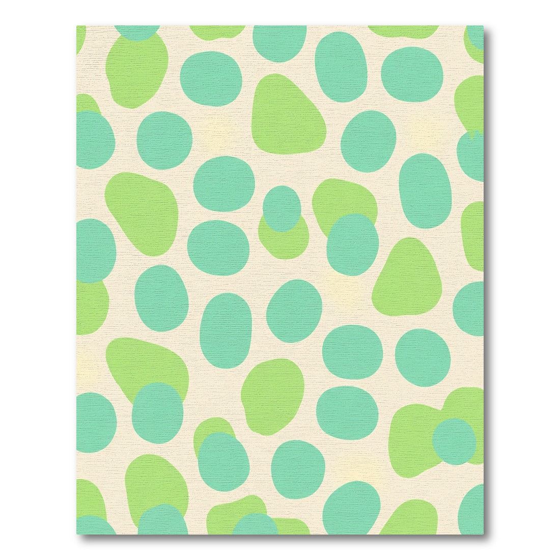 Aqua Green Organic Pebble Rug