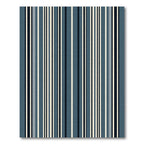 Navy Blue Multi Stripe Rug