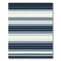 Coastal Blue Multi Stripe Rug
