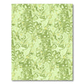 Abstract Green Leafy Swirl Rug