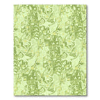 Abstract Green Leafy Swirl Rug