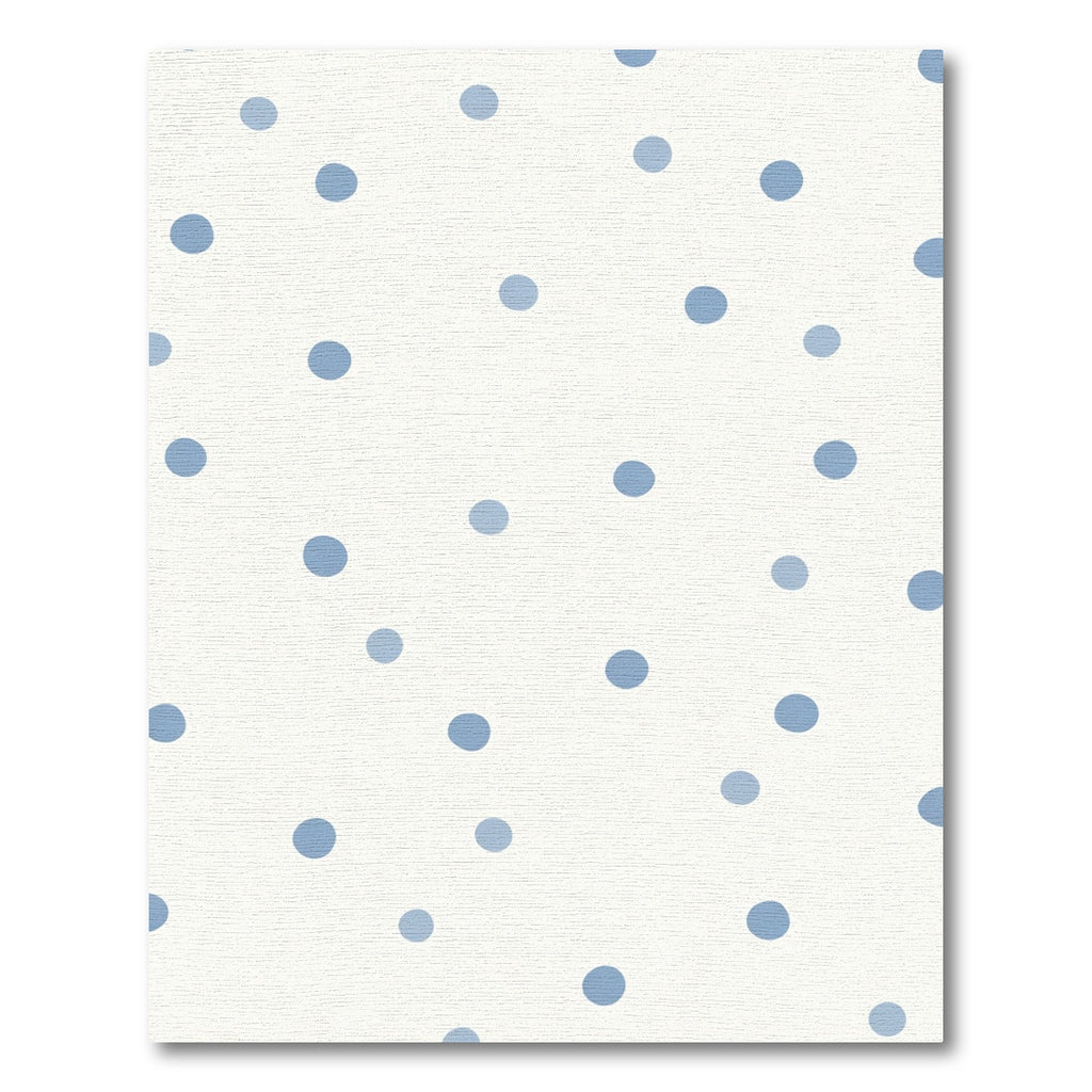 Light Blue Polka Dot Scatter Rug