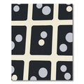 Black Cream Polka Dot Grid Rug