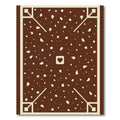 Chocolate Speckled Heart Corner Deco Rug