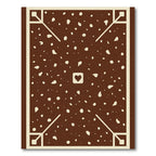 Chocolate Speckled Heart Corner Deco Rug