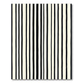 Ink Cream Tall Vertical Lines Rug