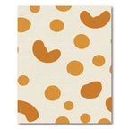 Amber Ochre Blob Circles Rug