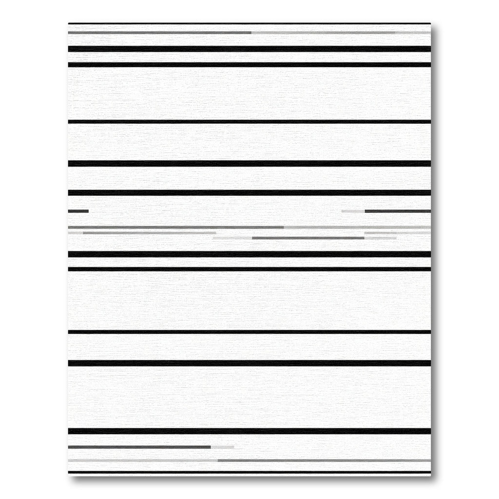 Modern Black White Striped Lines Rug
