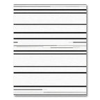 Modern Black White Striped Lines Rug