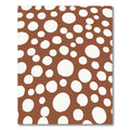 Brown White Polka Dot Scatter Rug