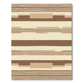 Earthy Horizontal Stripe Block Rug