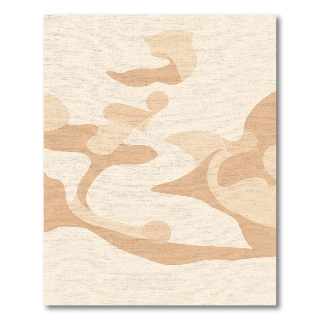 Soft Ochre Organic Flow Rug