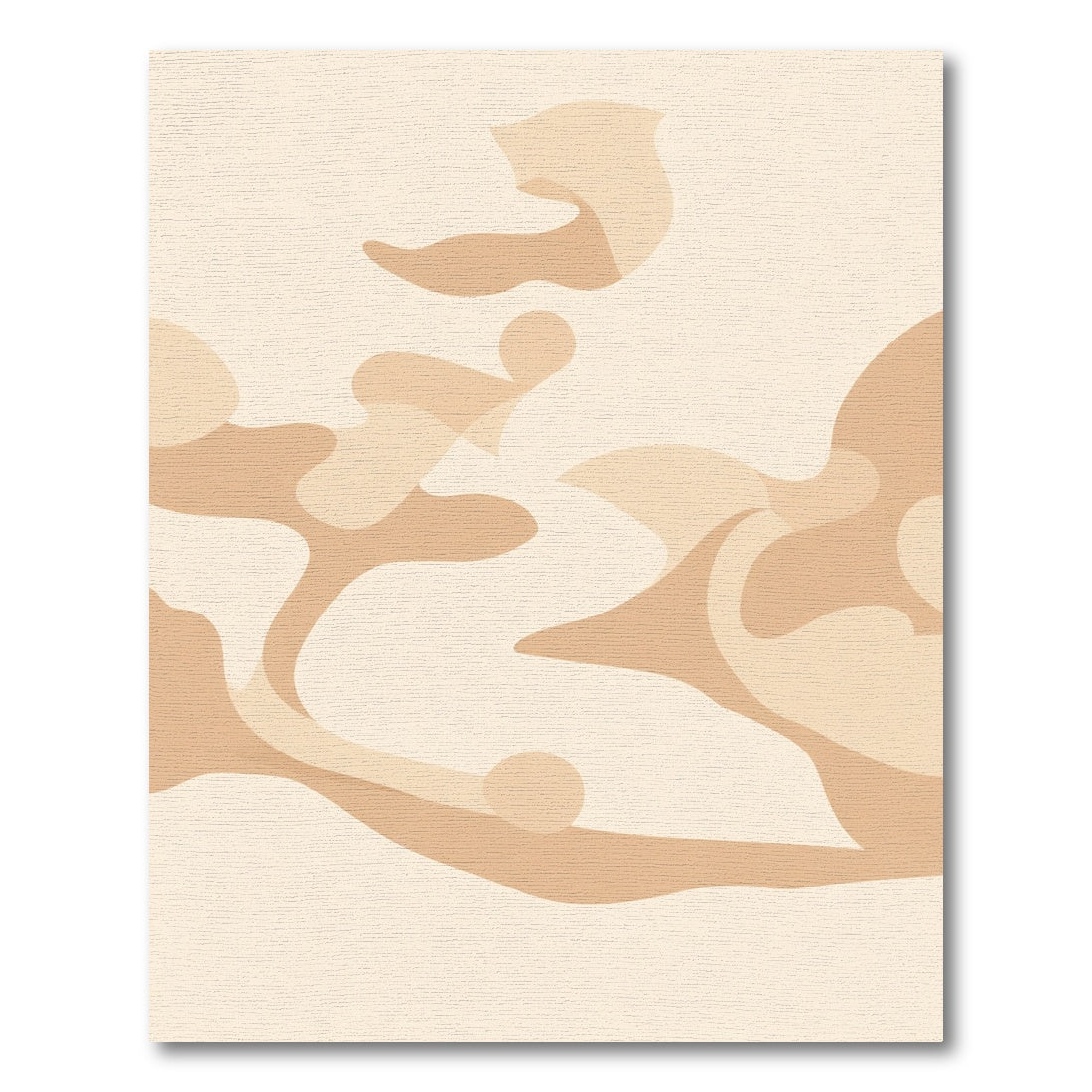 Soft Ochre Organic Flow Rug