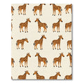 Whimsical Giraffe Safari Animal Repeat Rug