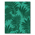 Emerald Green Tropical Leaf Lush Rug