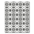 Monochrome Geometric Symmetry Arrangement Rug