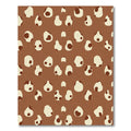 Brown Cream Abstract Spot Rug