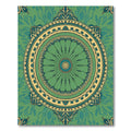 Mandala Medallion with Leaf Accents Rug