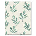 Sage Green Leafy Branch Arrangement Rug