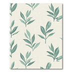 Sage Green Leafy Branch Arrangement Rug