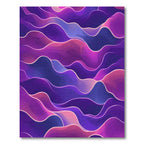 Vibrant Purple Pink Wavy Flow Rug