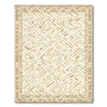 Earthy Hues Textured Weave Border Rug