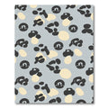 Grey Cream Abstract Spot Rug