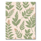 Green Leafy Botanical Arrangement Rug