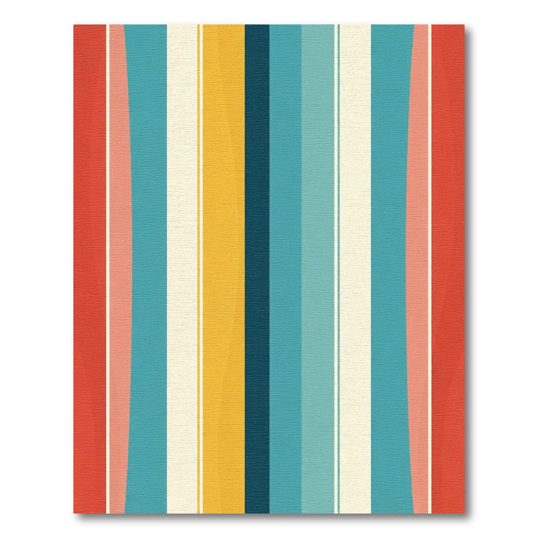 Retro Stripe Sunburst Rug