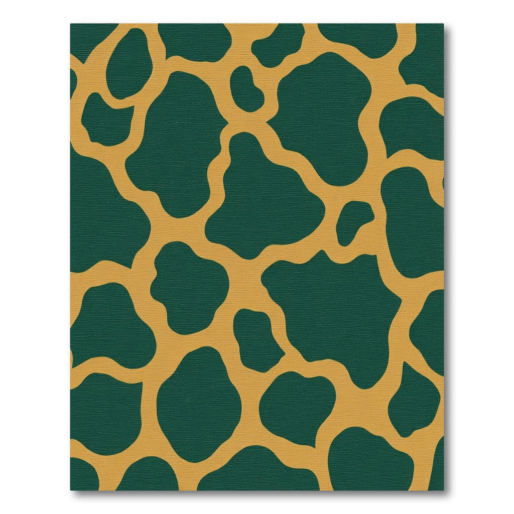 Deep Emerald Golden Spots Rug