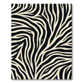 Bold Black Natural Zebra Stripes Rug