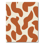 Burnt Orange Organic Organic Shapes Rug