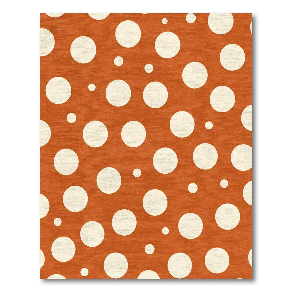 Terracotta White Polka Dot Classic Rug
