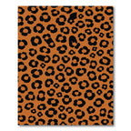 Warm Orange Leopard Spots Rug