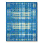 Geometric Cream Diamond Lattice Rug