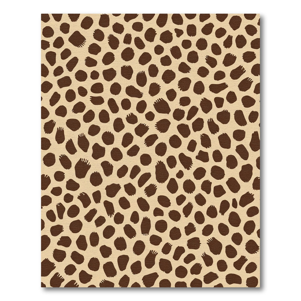 Brown Spots Textured Modern Rug