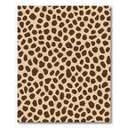 Brown Spots Textured Modern Rug