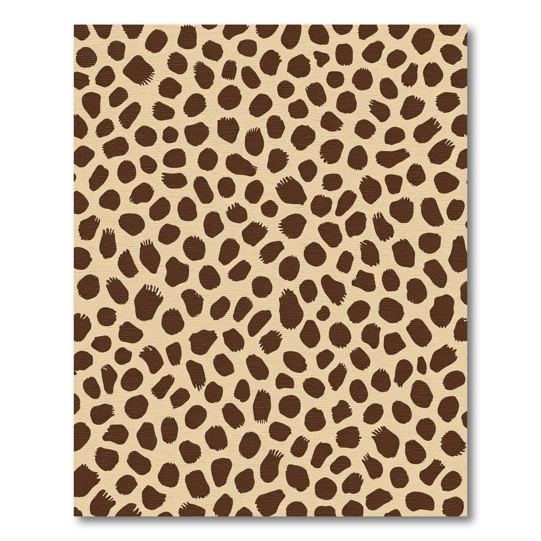Brown Spots Textured Modern Rug