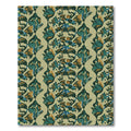 Earthy Abstract Organic Wave Rug