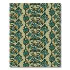 Earthy Abstract Organic Wave Rug