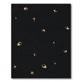 Black Gold Abstract Amoeba Rug