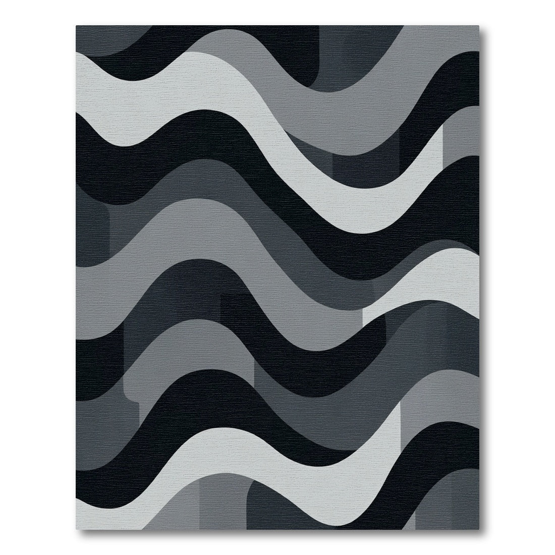 Monochromatic Wave Abstract Rug